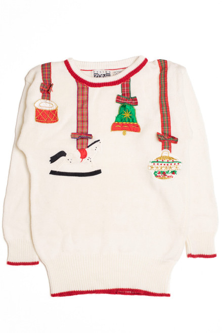 White Ugly Christmas Pullover 61259