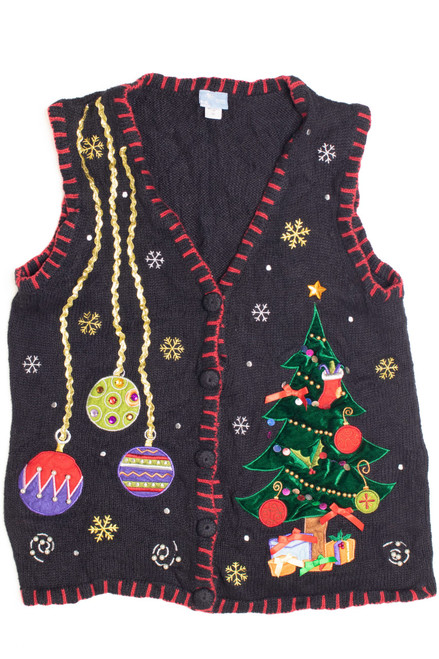 Black Ugly Christmas Vest 61216