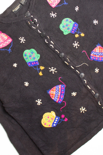 Black Ugly Christmas Cardigan 60443