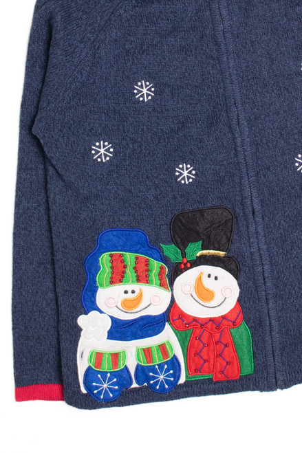 Blue Ugly Christmas Cardigan 61063