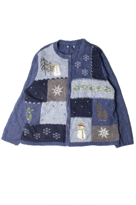 Blue Ugly Christmas Cardigan 59427