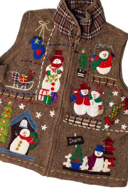 Snowman City Ugly Christmas Vest 59363