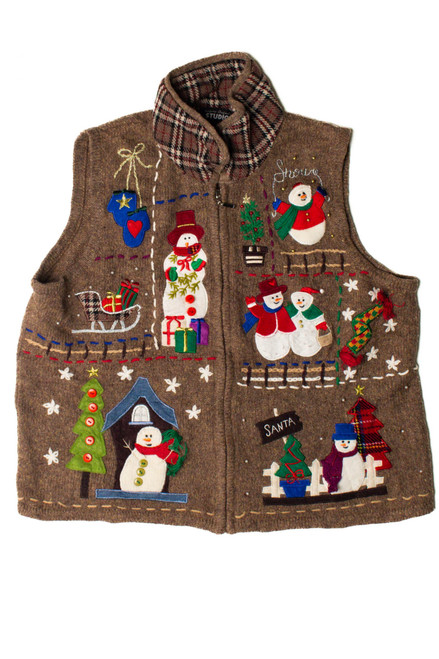 Snowman City Ugly Christmas Vest 59363