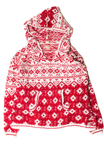 Red Hooded Sweater