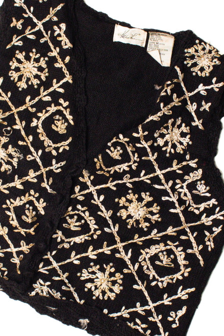 Beaded Snowflakes Ugly Christmas Vest 59459