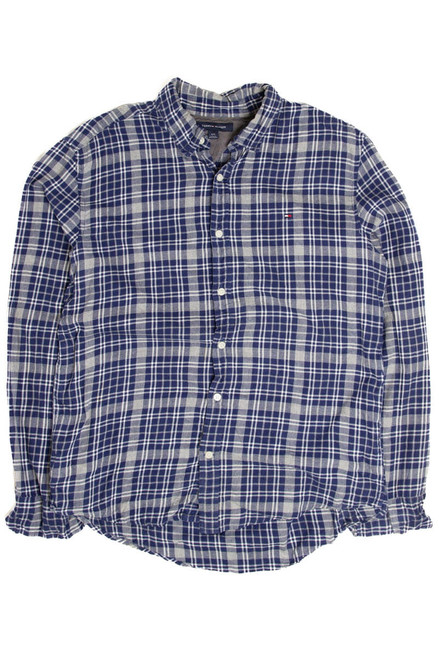 Navy & Gray Tommy Hilfiger Flannel Shirt