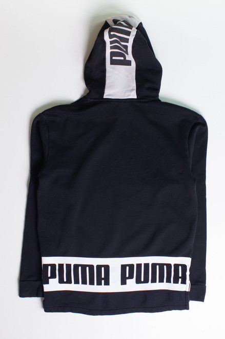 Black Stripe Puma Hoodie (2000s)