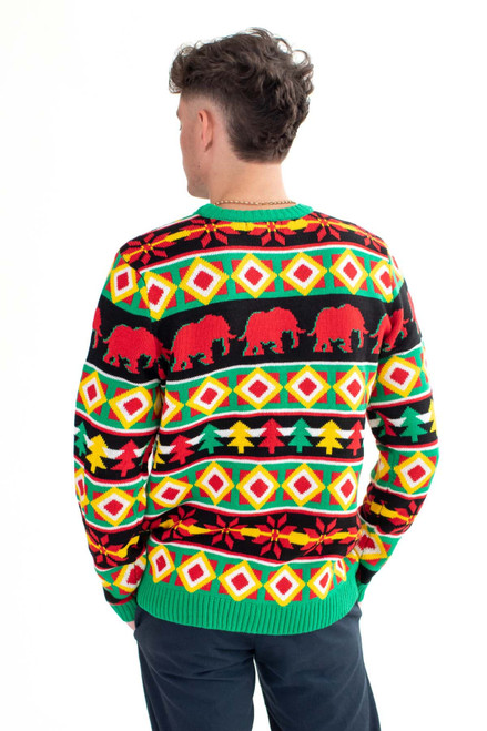 Celebration Elephant Pullover Sweater