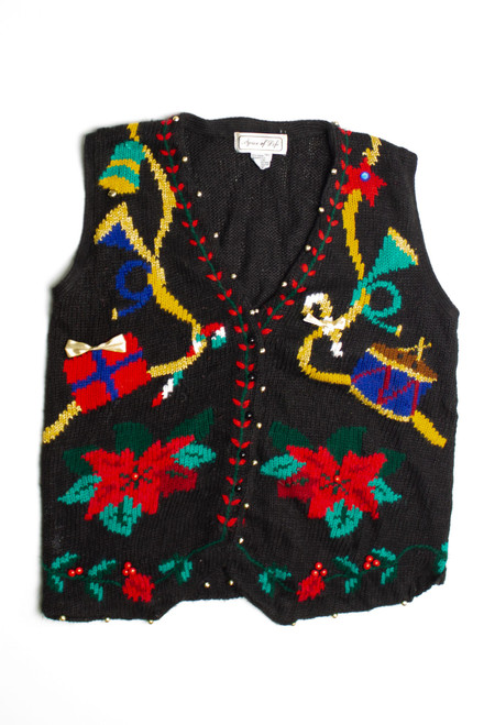 Black Ugly Christmas Vest 60785