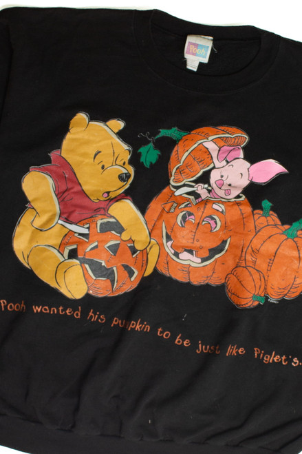 Vintage Pooh & Piglet Halloween Sweatshirt (1990s)