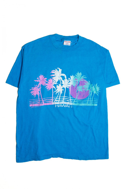 Vintage Hawaiian Palms Graphic T-Shirt (1990s)