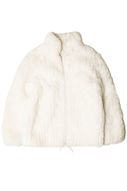 White Faux Fur Coat