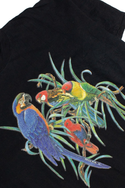 Vintage Exotic Bird Friends Graphic T-Shirt (1990s)