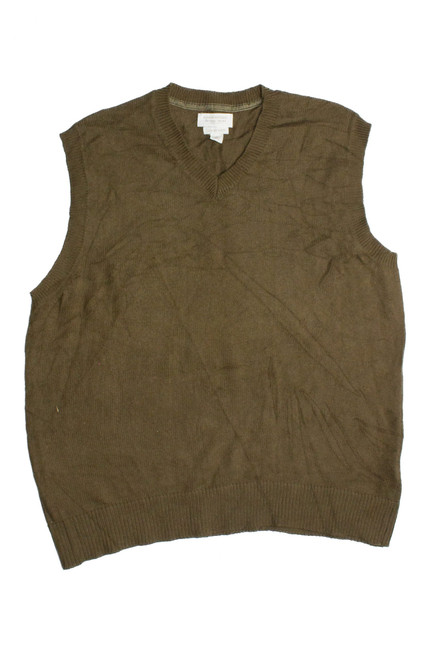 Vintage Olive Green Sweater Vest