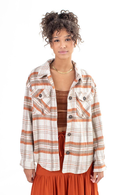 Terra Brushed Plaid Jacket