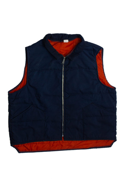 Vintage Navy Blue Vest (1990s)