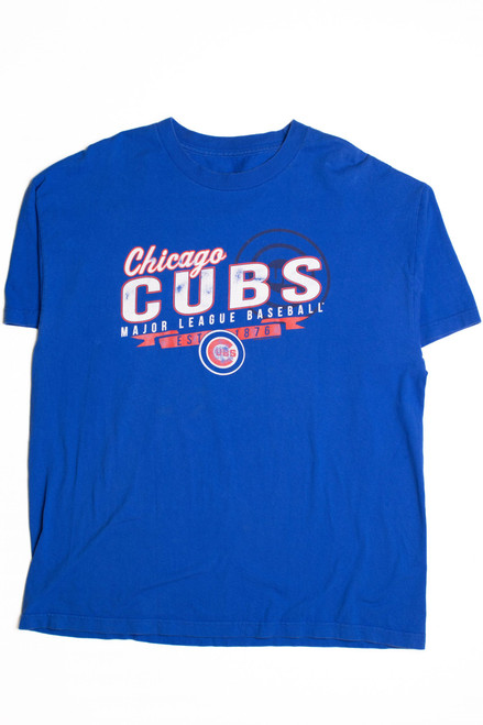 Vintage 1980s Distressed Chicago Cubs Graphic Single Stitch T-Shirt