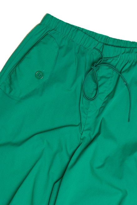 Emerald Green Parachute Pants