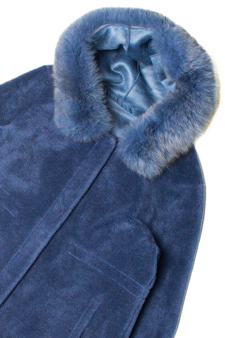 Baby Blue Fur Coat