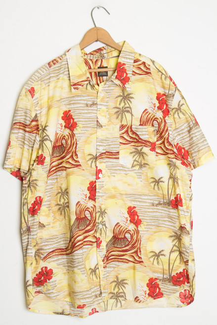 Yelow Surfer Vintage Hawaiian Shirt