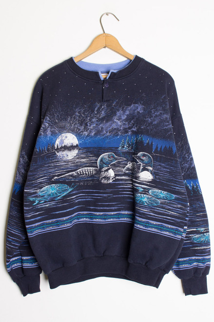 Loons in the Moonlight Vintage Sweatshirt