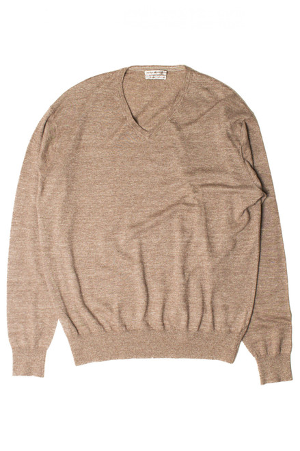 Light Brown Simple Sweater