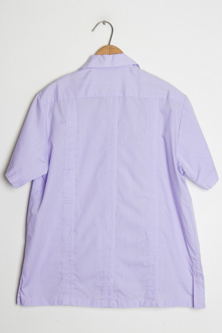 Purple Guayabera Shirt