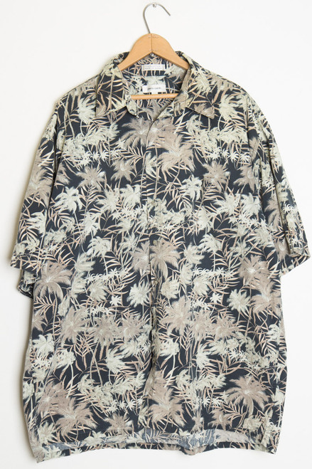 Black Palm Tree Vintage Hawaiian Shirt