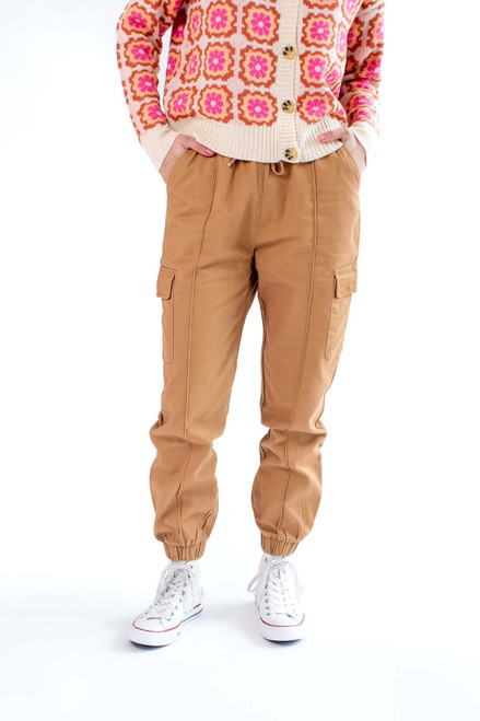 Camel Twill Joggers