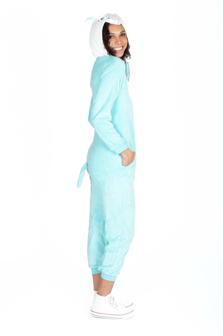 Light Blue Unicorn Onesie Pajamas