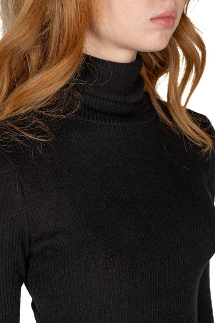 Black Turtleneck Sweater Dress