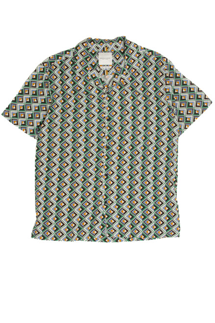 Green Diamond Button Up Shirt