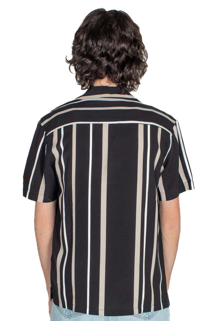 Black Striped Button Up Shirt