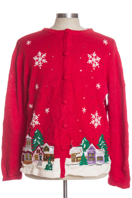 Red Ugly Christmas Cardigan 34563