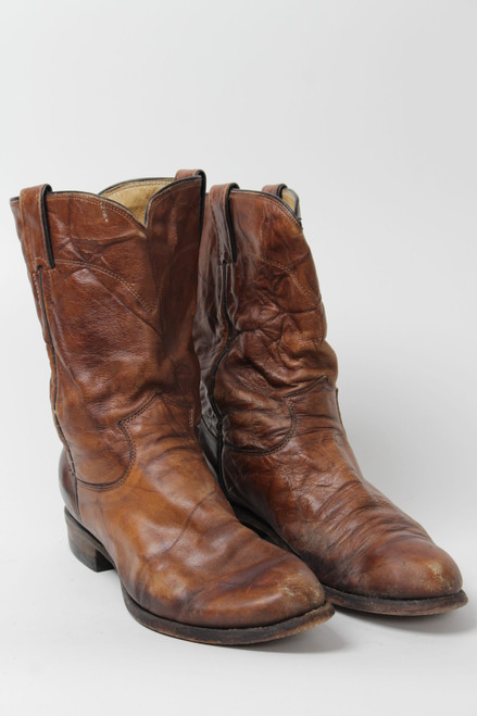 Brown Justin Cowboy Boots (Sz. 8 D) 1269