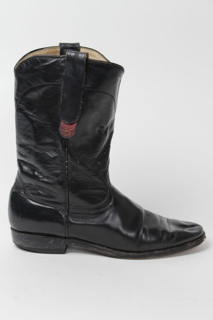 Black Cowboy Boots (Sz. 8 B) 1270