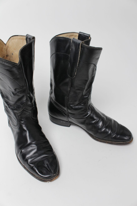 Black Cowboy Boots (Sz. 8 B) 1270