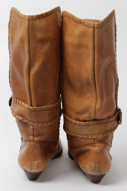 Leather Cowboy Boots (Sz. 7 M) 1272