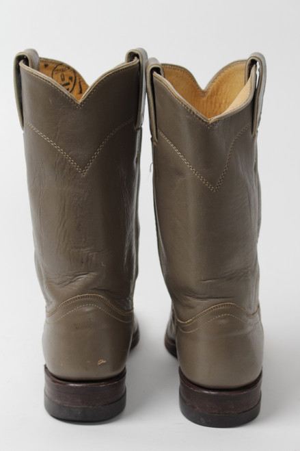 Gray Justin Cowboy Boots (Sz. 5.5 A) 1273