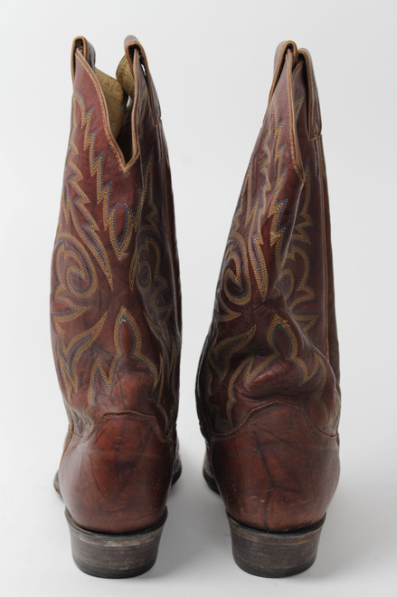 Brown Justin Cowboy Boots (Sz. 9 D) 1282