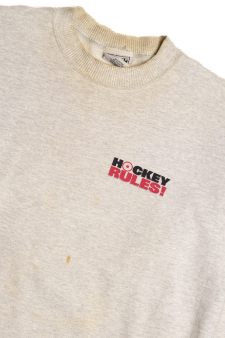 Hockey Rules Funny Sweatshirt 9088