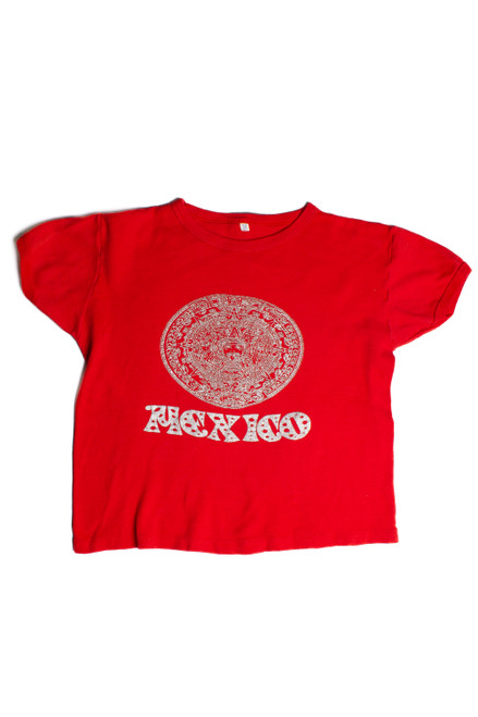 Y2k Mexico Chrome  Baby Tee 8413