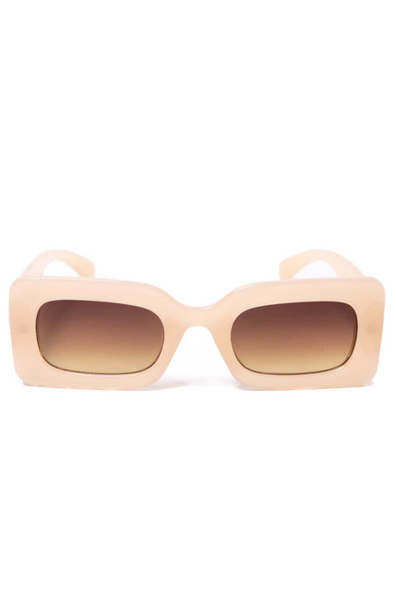 Bold Rectangle Frame Sunglasses