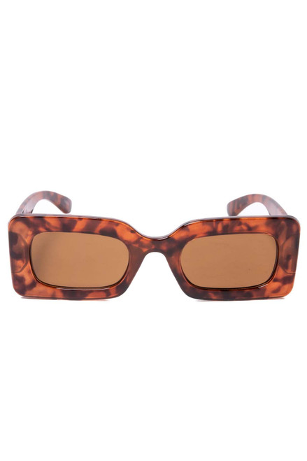 Bold Rectangle Frame Sunglasses