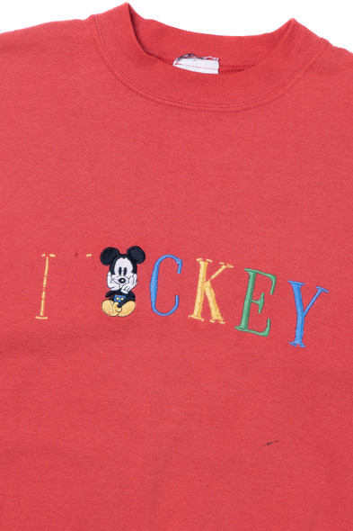 Vintage Distressed "ICKEY" Mickey Mouse Sweatshirt