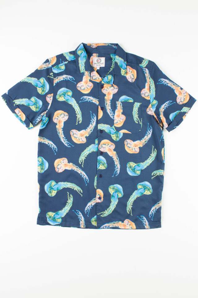 Neon Jellyfish Hawaiian Shirt - Ragstock.com
