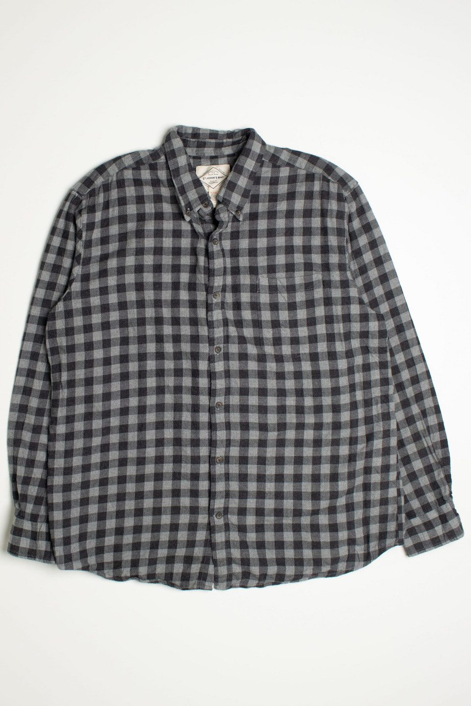 Red St. John's Bay Flannel Shirt (2000s) - Ragstock.com