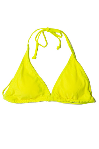 Citrus Neon Triangle Bikini Top