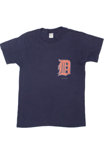 80s Vintage Detroit Tigers T Shirt / Champion / Slim Large 