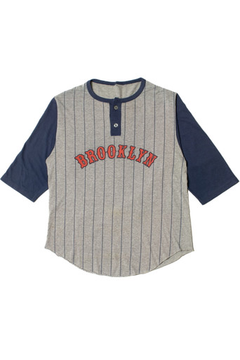 Vintage Brooklyn Navy Striped Raglan T-Shirt 